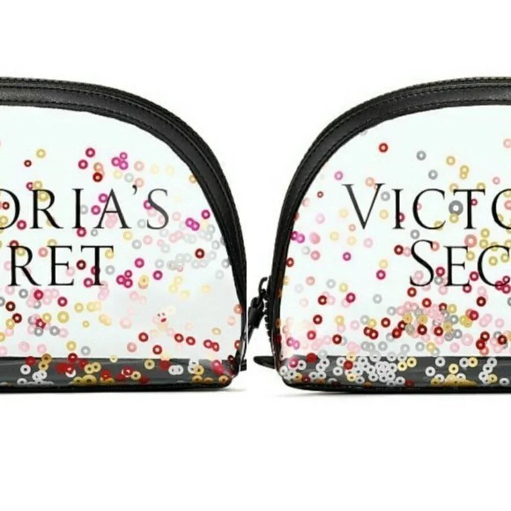 Victorias Secret Valentines Beauty bag Cosmetic Makeup x2 Lot